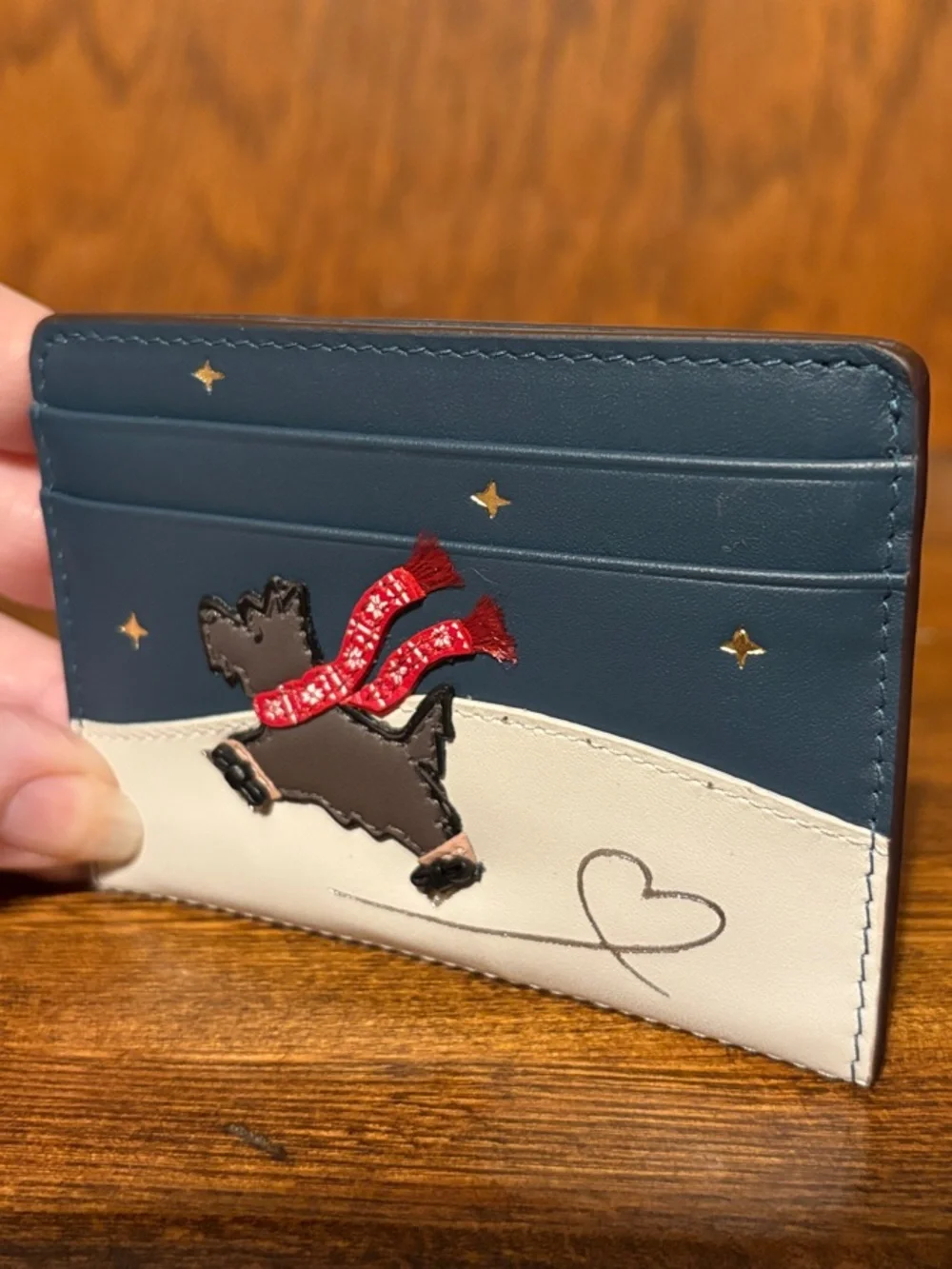 NWT-Radley London-An Ice❄️Day-Small Leather Card Holder-Teal-$78